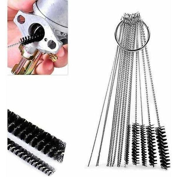 10 Carburetor Adjustment Screwdrivers for Small 2-Stroke Chainsaws/Rotary Fans/etc., with Case, Brush, and Cleaning Tool Kit
