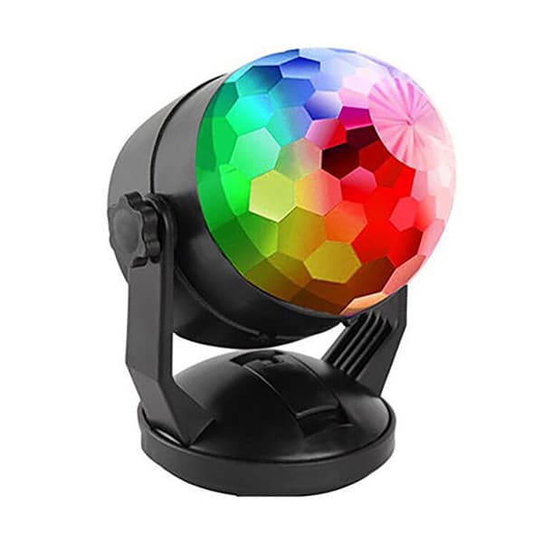 Party Lights Disco Ball Light with Remote Control, Portable Sound Activated Disco Light 7 Modes USB Powered RGB Strobe Lamp