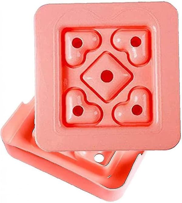Sandwichform, DIY Kjeksreduserer Mini Hjerteform Bento Box Toast Brødskjærerform, Rosa 1 stk