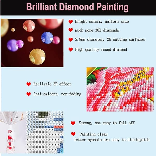 5D Diamantmaleri, Rhinestone Diamantmaleri DIY Kit (Øyne 3