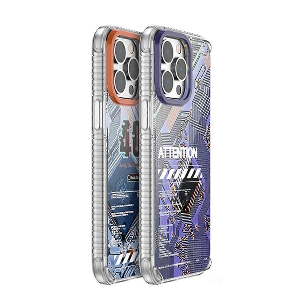 Til iPhone 14 Pro Max Mutural Modern Series Printet Mobilcover med Kredsløb