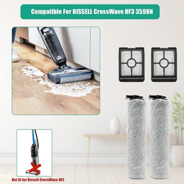 BISSELL CrossWave HF3 5-piece kit - Microfiber and HEPA - For various floors