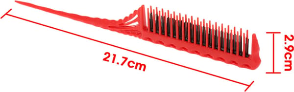3-row teasing comb, detangling brush, rat tail comb, adds volume, backcombing, hairdressing combs