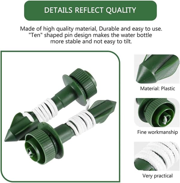 10 Pieces Automatic Slow Plant Watering Spikes, Drip Irrigation System, Drip Set for Plants