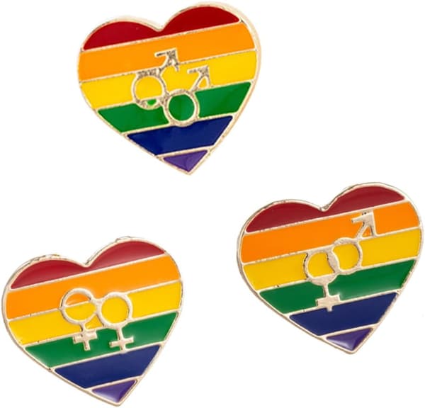 Regnbueformede hjerteformede brosjer Sinklegering Drip Oil Badge Lapel Pin for karneval tilfeldig stil elegant tilbehør