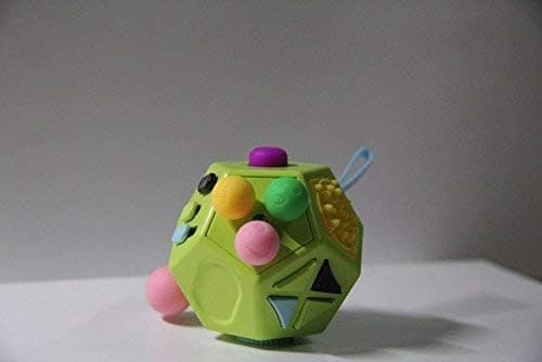 12-sidig Fidget Dodekaeder - Stress & Ångestlindring - Alla Åldrar (Grön)