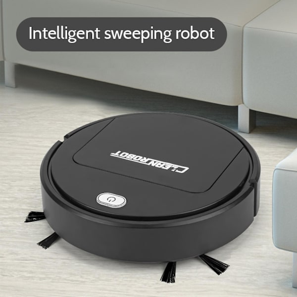 Smart Robotstøvsuger 3 i 1 Robotstøvsuger og Mop Combo Super-tynd Stille God Kompatibel med Dyrehår H