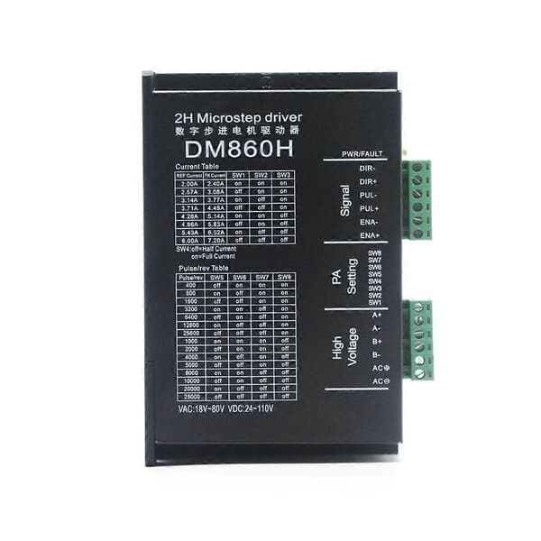 Microstep Drive DM860H DSP Digital Typ 57/86 Stepper Motor Driver with Fan for DMA