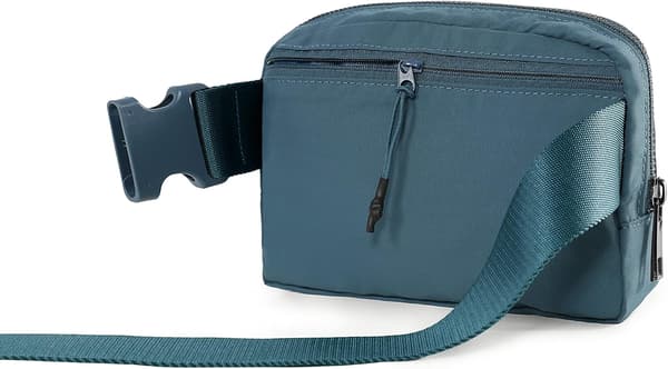 Unisex Mini Bältesväska med Justerbar Rem Liten Midjeväska för