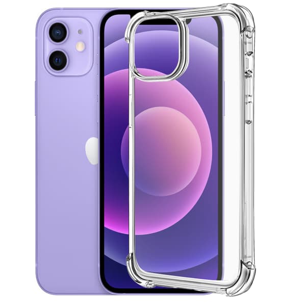 iPhone 12 Deksel - Ekstra Støtsikkert og Slitesterkt Transparent