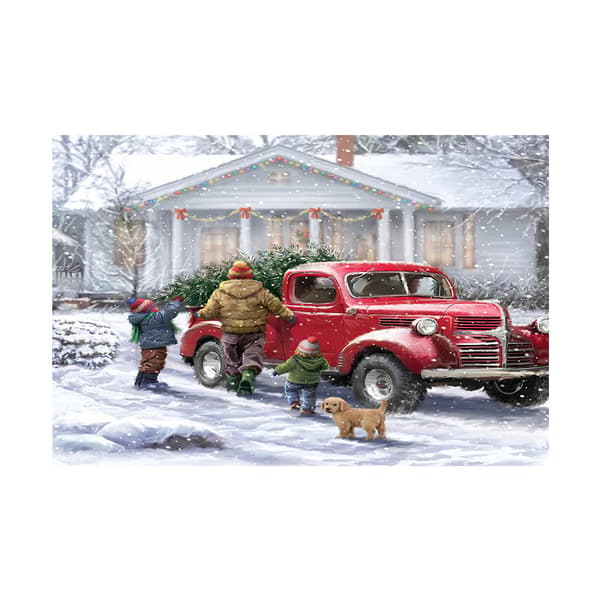 Julestemning, snelandskab, juletræsdekoration, ca.
