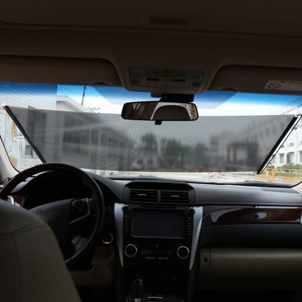 Retractable Car Auto Window Sun Shade Visor Windshield Roller Blind 58cm x 125cm