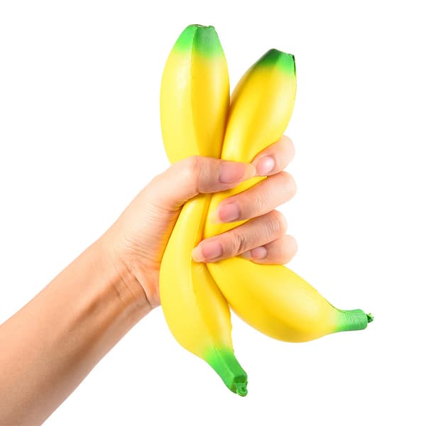 Tobar 30232 Squishy Banan 1 stk, gul, lille