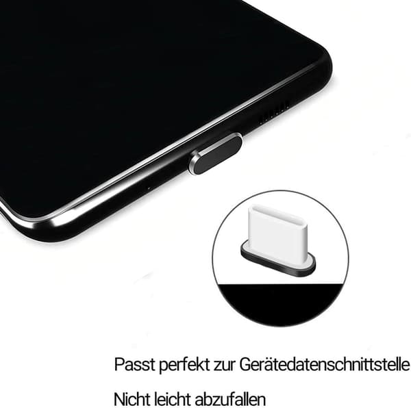 5-pack USB C-dammskydd kompatibla med Samsung Galaxy S22 S21/Hua