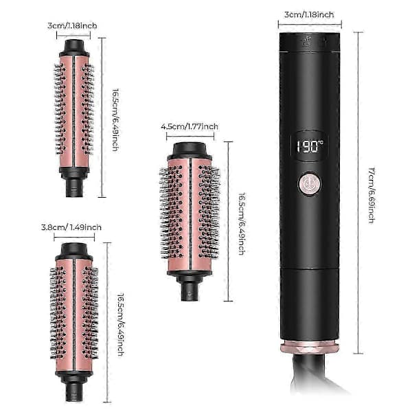 Hot Brush, Ionic Heated Round Brush for Voluminous Hairstyles, Ceramic Ionic Technology Reduces Hair Damage, Fast Heating for Quick Styling