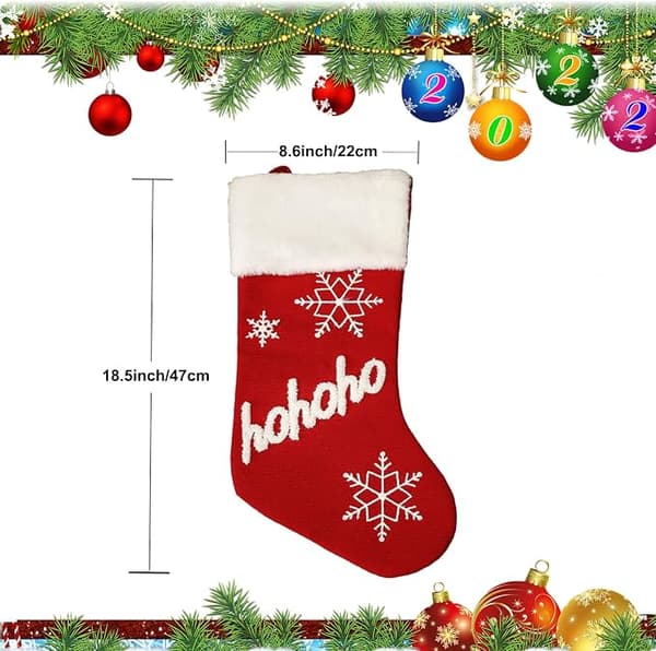 Julestrømper 4-pak, 45 cm plys store julestrømper