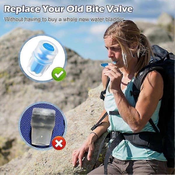 4-pack Replacement Water Bladder Bite Valve Cover, for Packs Hydraulics Reservoirs, Hydration Pa{HW}