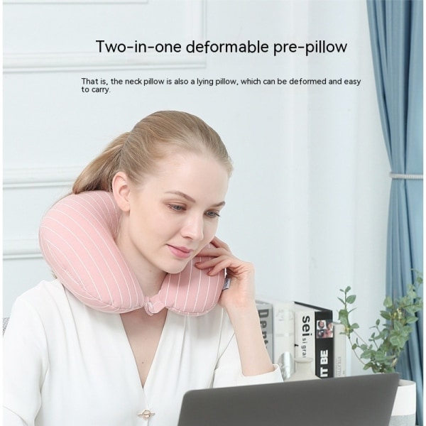 Travel Pillow Four Seasons Universal Deformable U Shape Pillow Particle Filling Office Pad Portable Travel Nap Pillow Cute Home