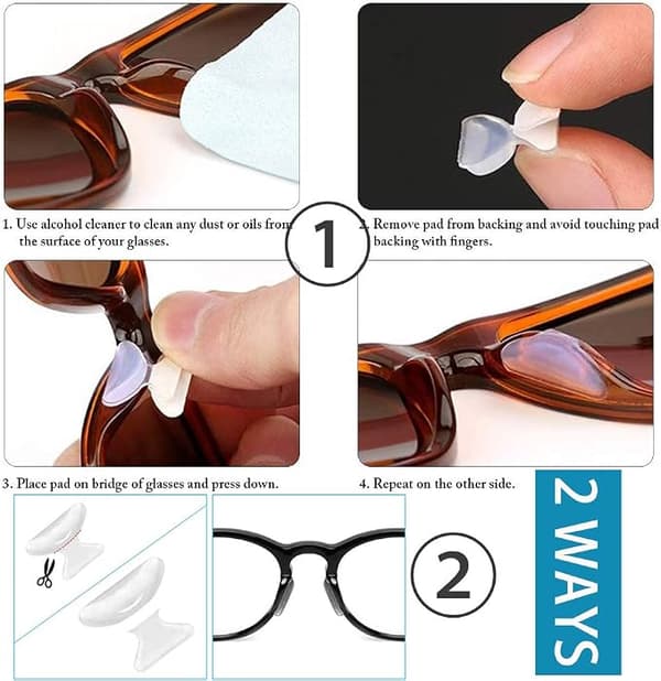 10 par halkfria silikonfjärilsformade näskuddar (2,8 mm)