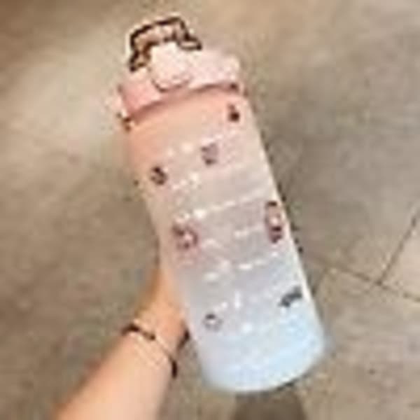 Urheilupullo ajalla 2000ml asteikollinen pullo flip-lukolla