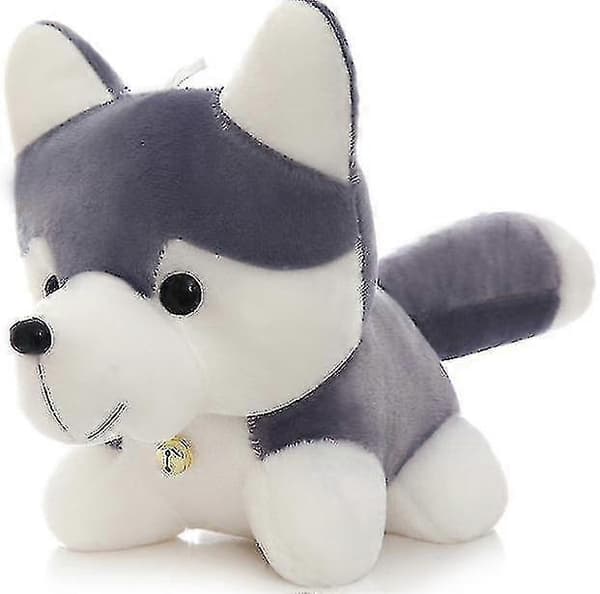 Söpö pehmo Siperianhusky-koira, pehmolelu