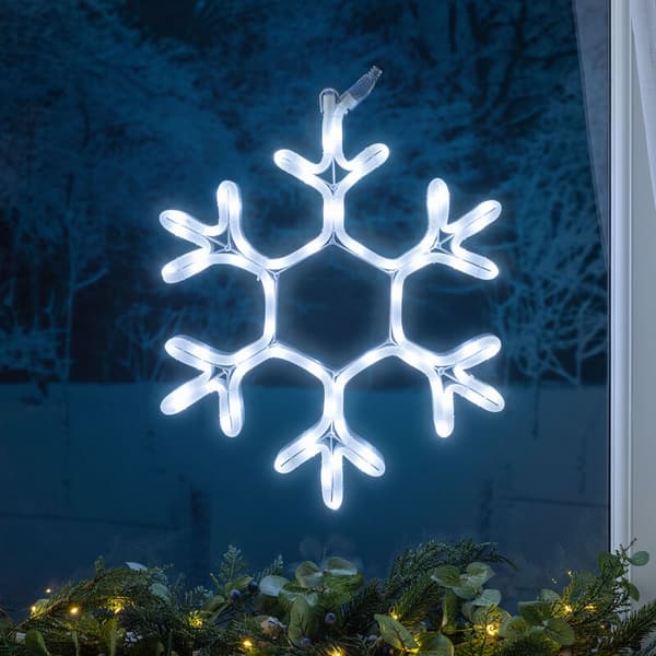 Snöflinga Vindueslampe (38 cm)