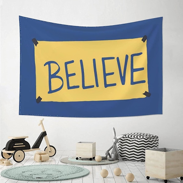 Believe Poster Estetisk Veggteppe Liten Kunst Veggdekorasjon Kaste B
