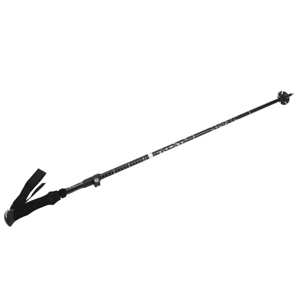 Vandrestav 5-delt foldbar aluminiumslegering justerbar foldestav til udendørs camping Sort