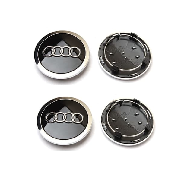 Audi navkapsler med ytre diameter 69 mm, kompatible med A4, A4L, A6L A A A