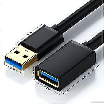 USB 3.0 A Male to A Female Extension Cable Fast Charging & High-Speed Data Transfer Cable for Scanners, Keyboards 5m 5m