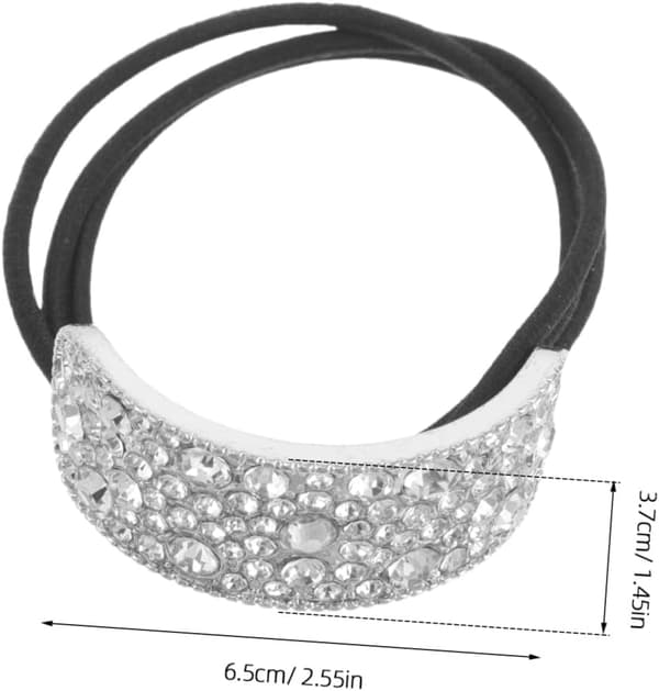 4 stk. elastiske hårbånd med rhinsten, modekrystalhårbånd til kvinder, bling-tilbehør til fest, bryllup, rejser
