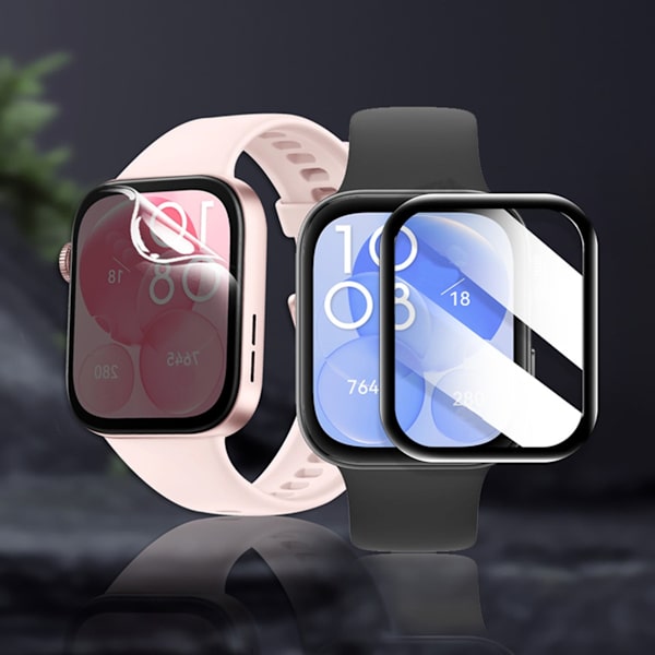 PMMA Composite Heat-Bent Screen Protector compatible with Apple Watch SE3 40mm (2-Pack with Tool Kit)
