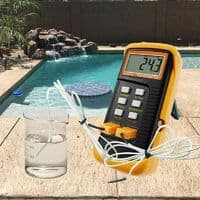 Typ K Termometer med 1300°C Termoelementsensor (°C, °F och K)