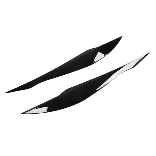 1 Pair Headlight Eyebrows ABS Vehicle Eyelid Replacement for 3 Series F30 F31 2012 2018 Gloss Black