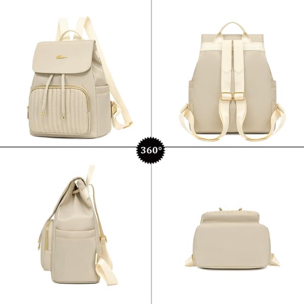 Mini rygsæk håndtaske til kvinder, små nylon rygsække håndtaske (sort)
