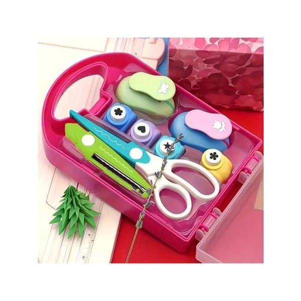 Embossing Punch Set with Flower/Star/Heart Motifs, DIY/Scrapbooking, Manual, Plastic.