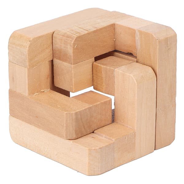 Intelligent Wooden Brain Puzzle Teaser Interlocking Puzzle Game Educational Puzzle Lock Toy