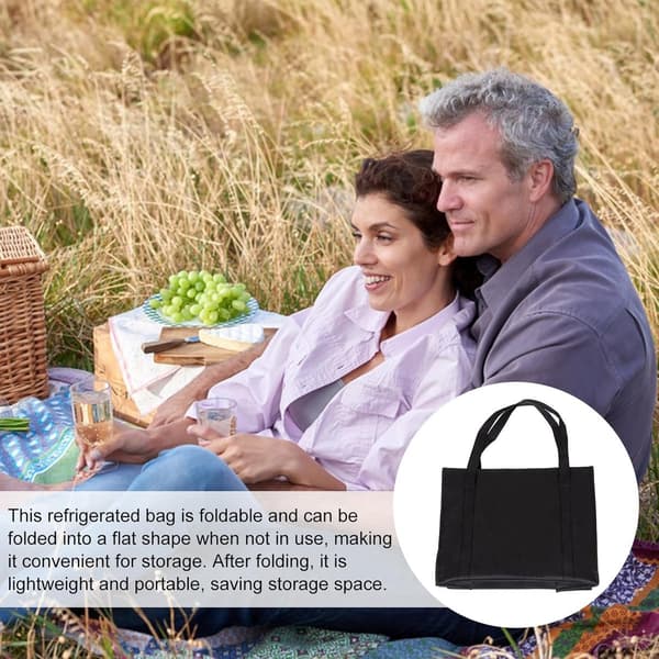 2 stk - 30L - Kjølebag - Sammenleggbar kjølebag - stor kjølebag - handlepose, med solid glidelås