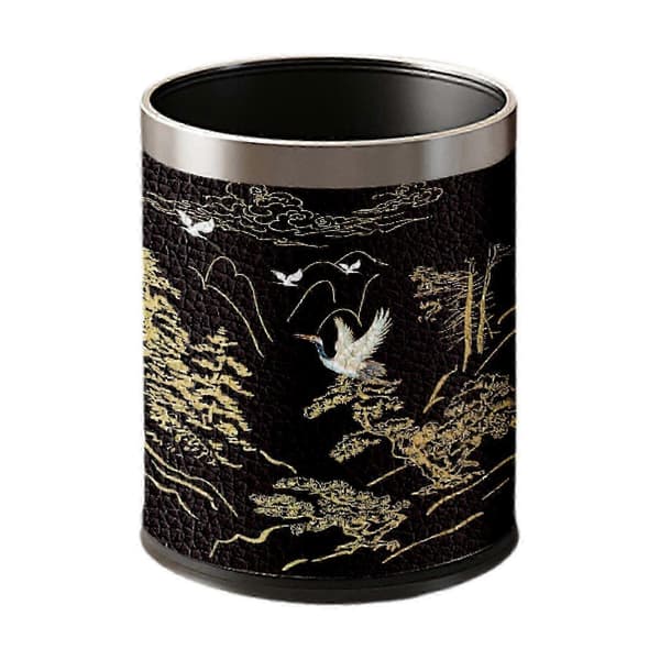 Round Trash Can Waste Basket Reusable Versatile Waste Bin for Kitchen Laundry Room Home Bedroom