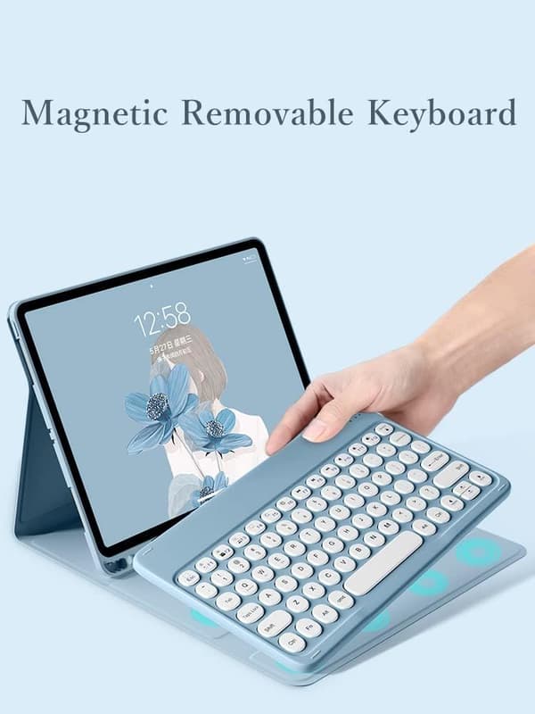 Cute iPad 9th Generation Keyboard Case with Mouse iPad 8th Generation/iPad 7th Generation