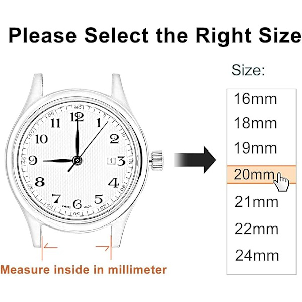 Adjustable Nylon Replacement Strap 22mm Black For Men And Women Quick Release