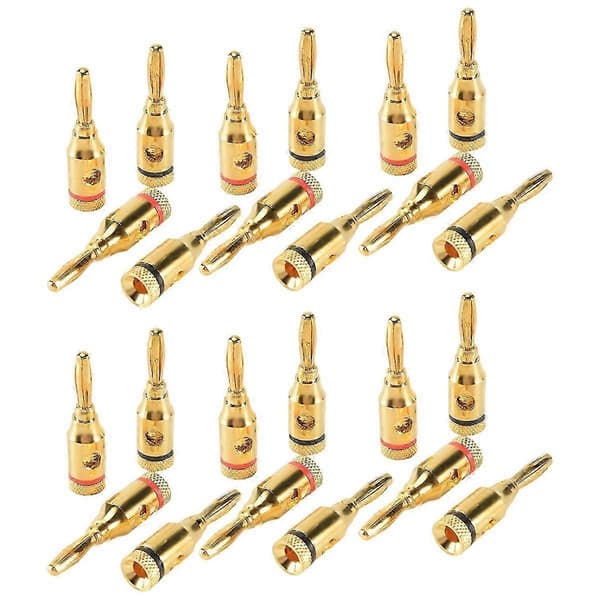 24K forgyldte bananstik og jackstik, 24-pak
