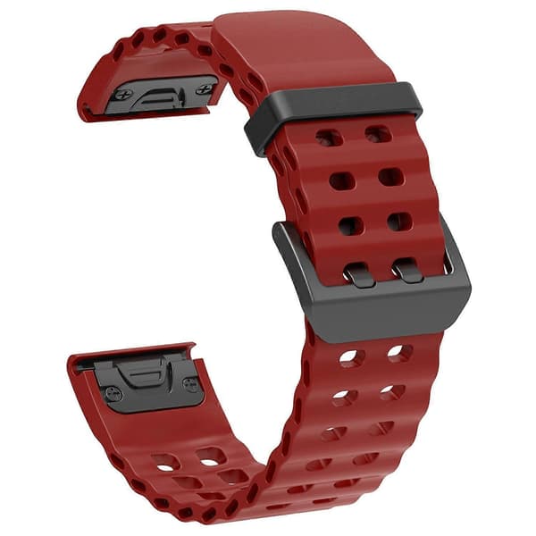 Type E 26mm Silikoneurrem til Garmin Fenix 8 51mm/Enduro 3/Enduro 2 Quick Release Ocean Urrem Stil E Style E