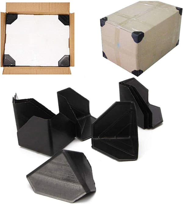 Plastic Corner Protectors and Ledges for Shipping Boxes