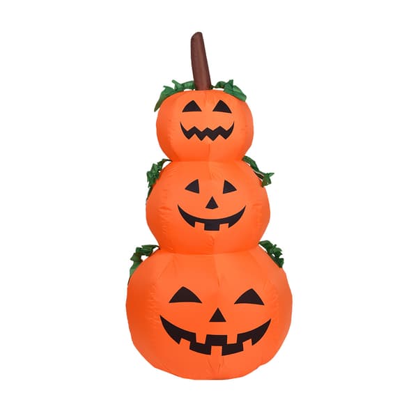 Halloween Gresskar Oppblåsbar Modell 1.2m 3 Gresskar Spøkelse Halloween Dekor