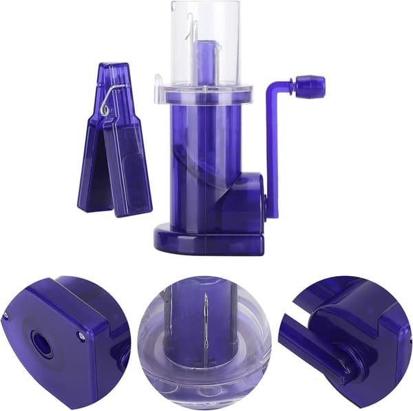 Loom Kit - Mini Handmade Knitting Machine for Beginners and Advanced - Purple, Fashion Textile Design Tool