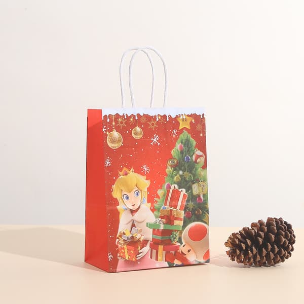 Julegavepose Mario Julemanden 12 stk 21*15*8cm