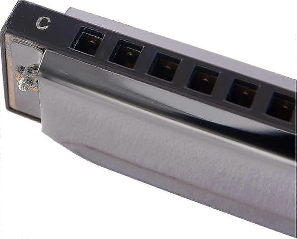 10 Huller 20 Harmonika Blues Deluxe Harmonika Begynder C Harmonika - Sort - KC