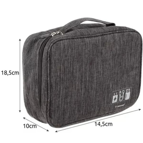 Cable Organizer Bag - Organizer Bag / Toiletry Bag for Cables & Electronics