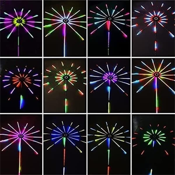 Starburst-lampor med fjärrkontroll, LED-ljusslinga av